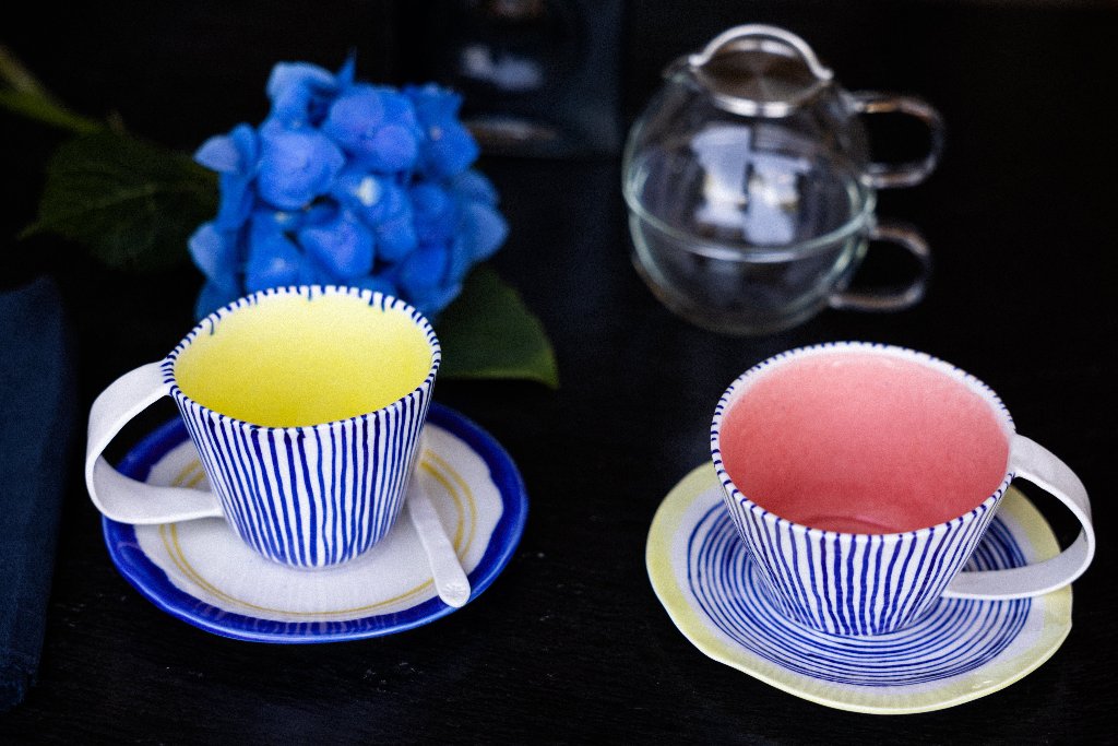 Millerighe - Unique Tea Cup Mug and Plate