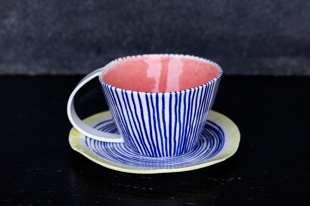 Millerighe - Unique Tea Cup Mug and Plate