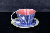 Millerighe - Unique Tea Cup Mug and Plate