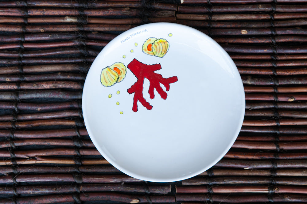 Handmade ceramic dinner plate, handmade ceramic plate, decorative ceramic dinner plate,