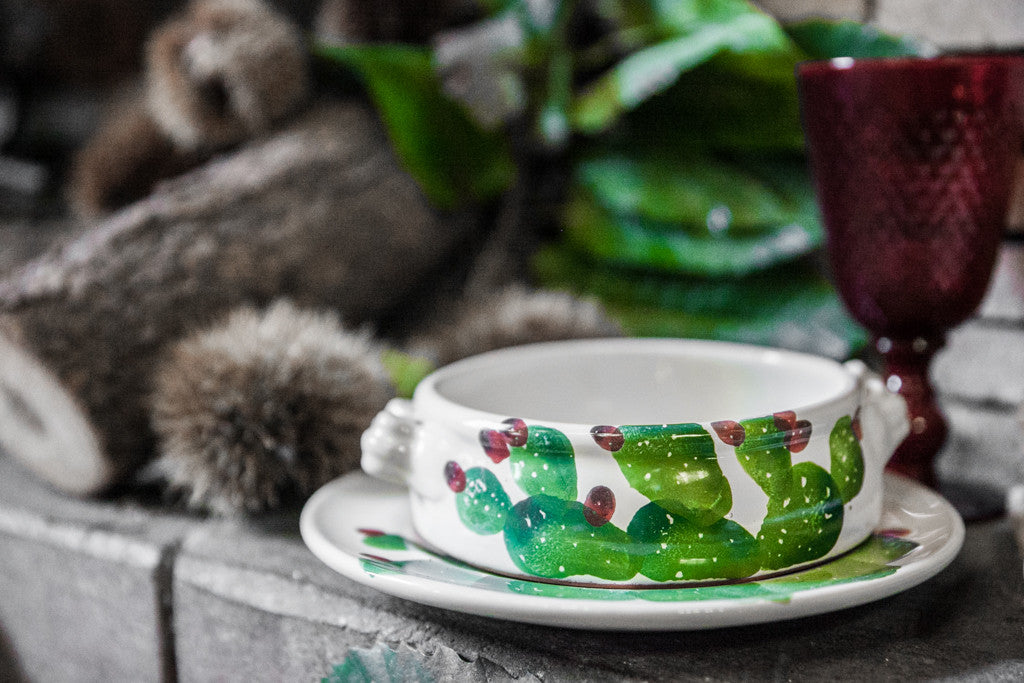 Hand-Painted Soup & Pasta Bowl