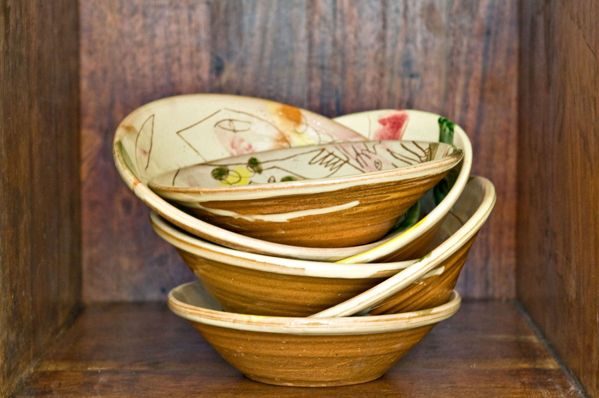 Facce bowls side view