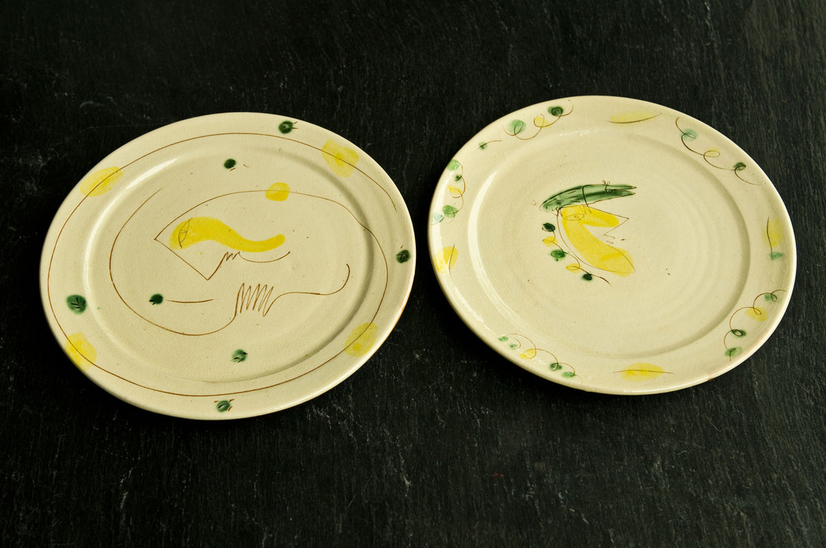 Engraved Ceramic Dishes by Hans Fischer