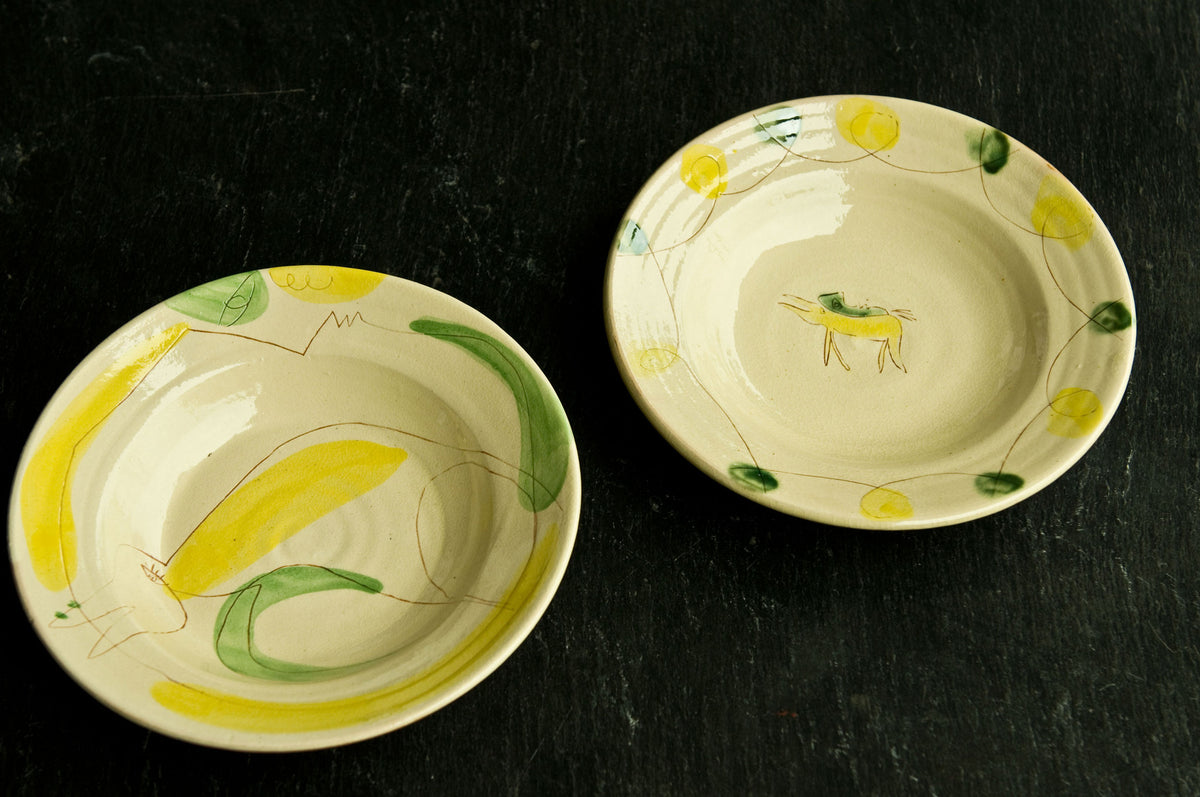 Engraved Ceramic Soup & Pasta Bowls