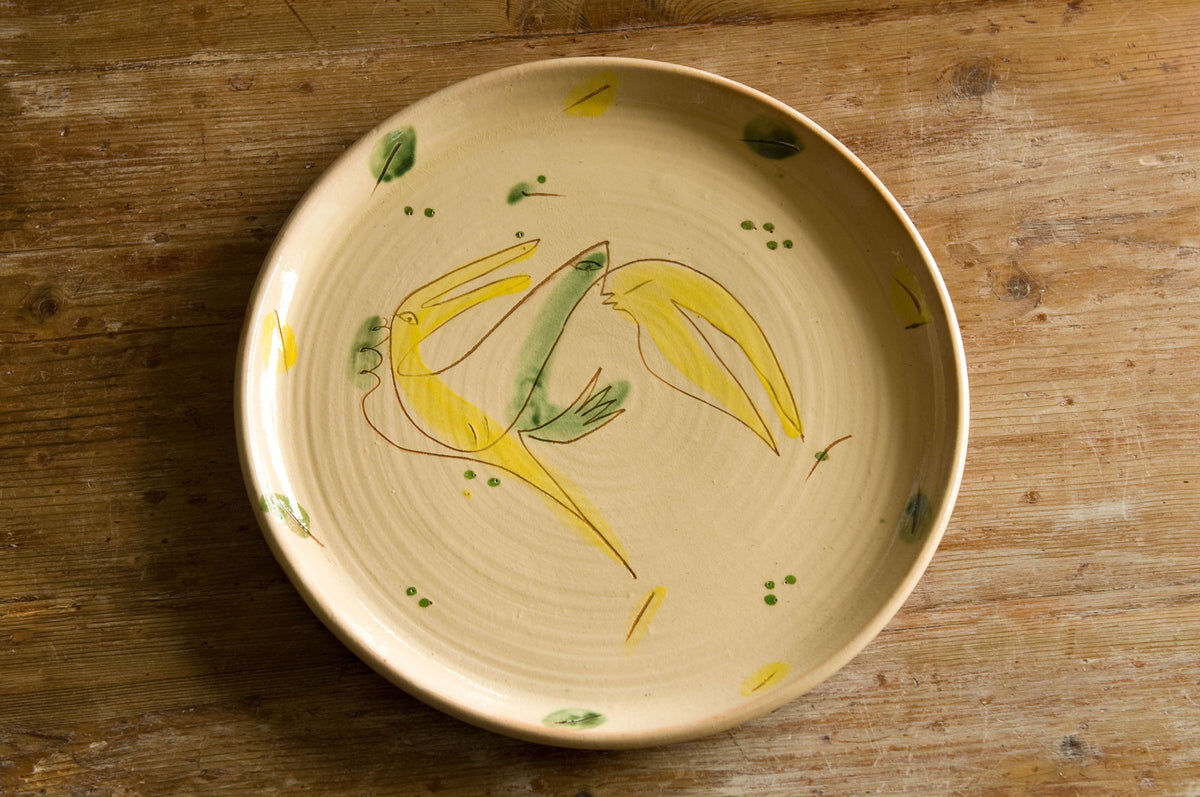 Hand-Painted Ceramic Serving Platter