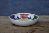 Mondrian Soup & Pasta Bowl Hand-Painted Side View