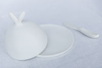 Bunny Ears - Handmade Resin Platter with Lid