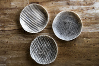 Handmade Textured Porcelain Plates