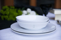 rice-grain porcelain dinner set