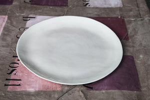 Porcelain Dinner Plate with Watercolor Effect, porcelain crockery