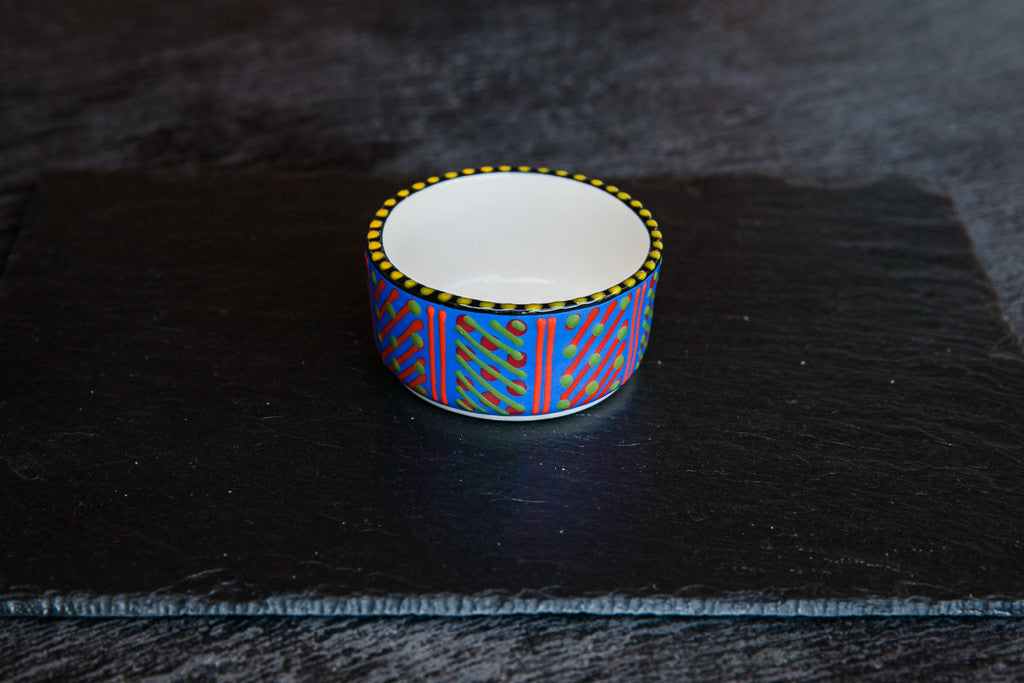 Hand-Painted Ceramic Side Bowl