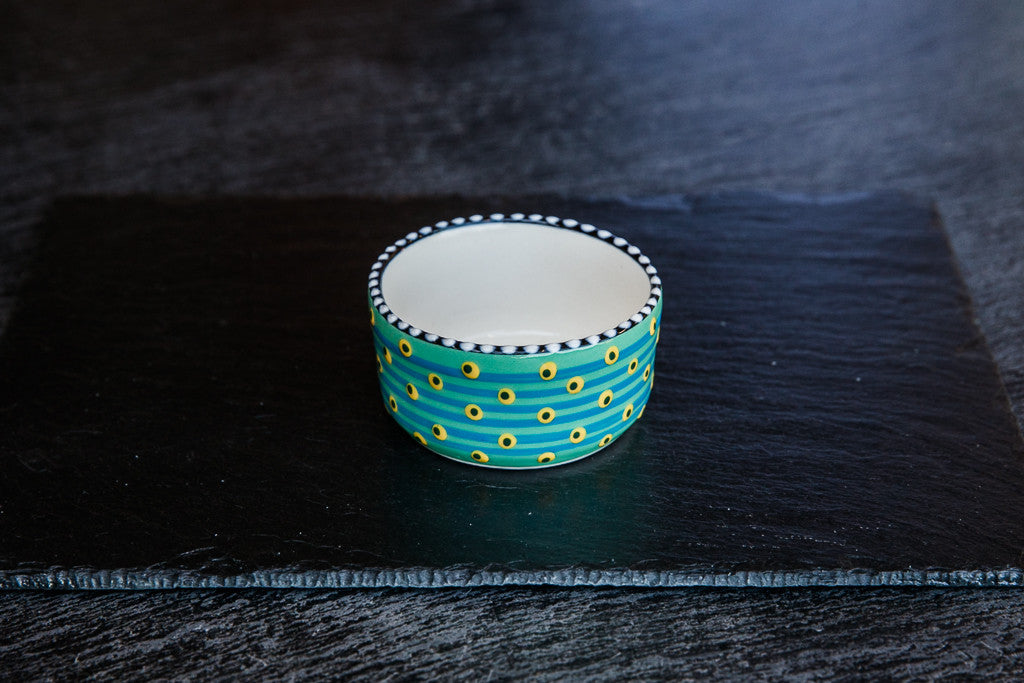 Hand-Painted Ceramic Side Bowl