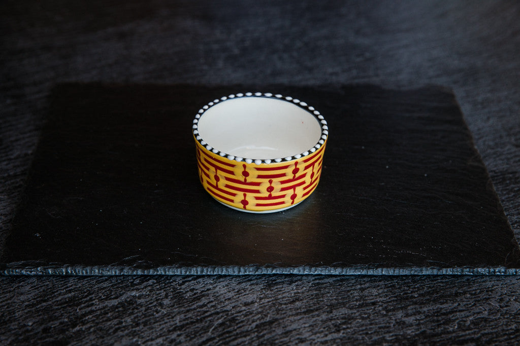 Hand-Painted Ceramic Side Bowl