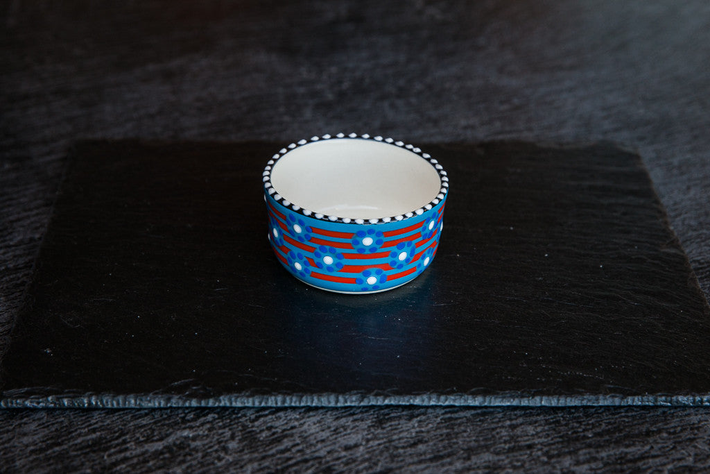 Hand-Painted Ceramic Side Bowl