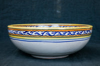 Rosone - Blu Sicilian Baroque Handmade Serving Bowl