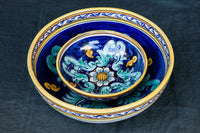 Rosone - Blu Sicilian Baroque Handmade Serving Bowl