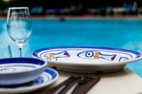 Ceramic platter, Handmade ceramic platter, painted ceramic platter,