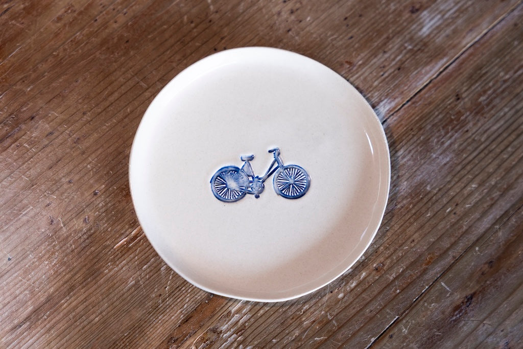 Blue Signature — Set tazza e piattino in gres