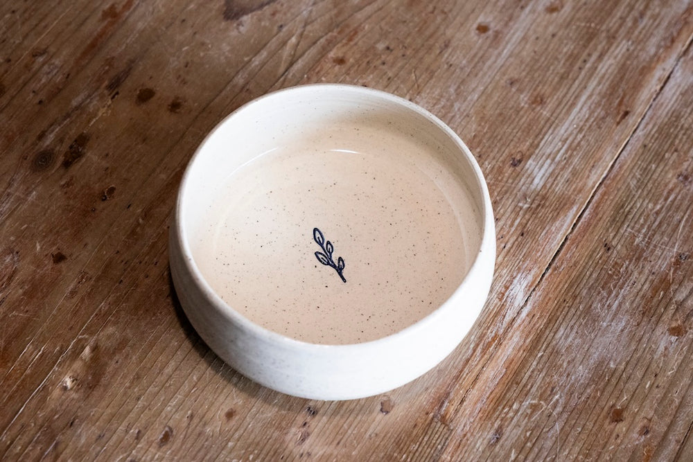 Blue Signature — Ciotola in gres fatta a mano