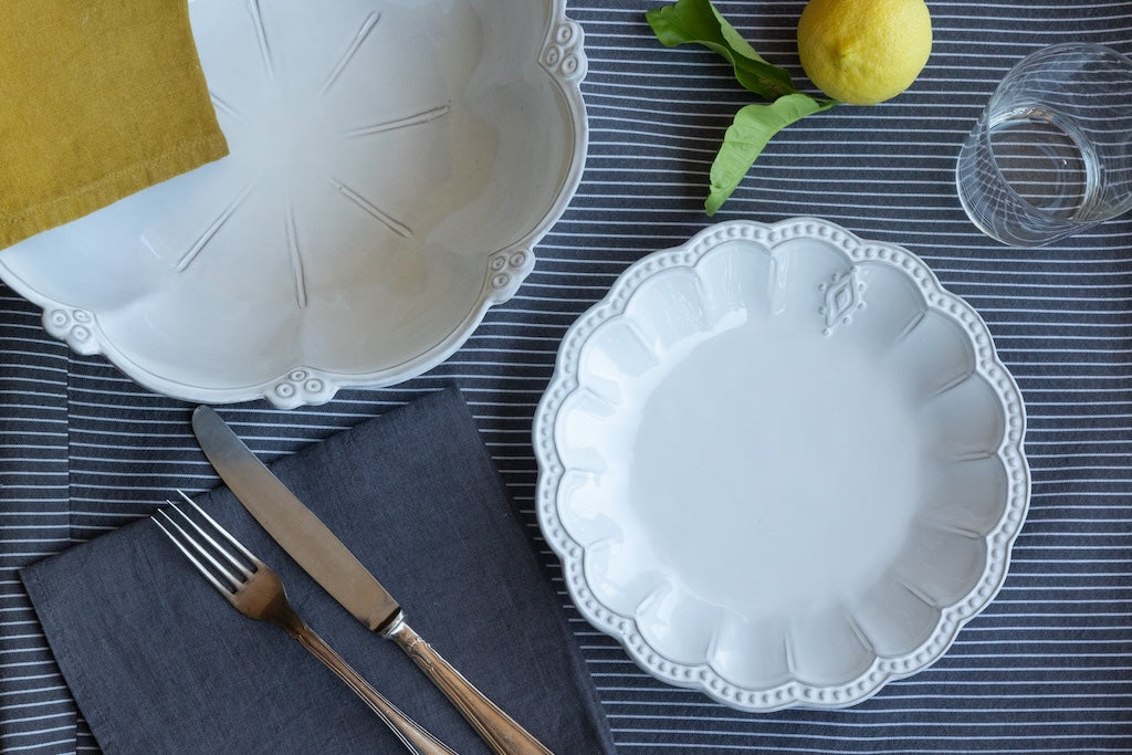 Barocco - Vintage Style Ceramic Serving Bowl