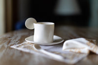 Luna - Set da tè e caffè in porcellana fatto a mano