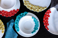 Riccioli - Elegant handmade ceramic dinner set