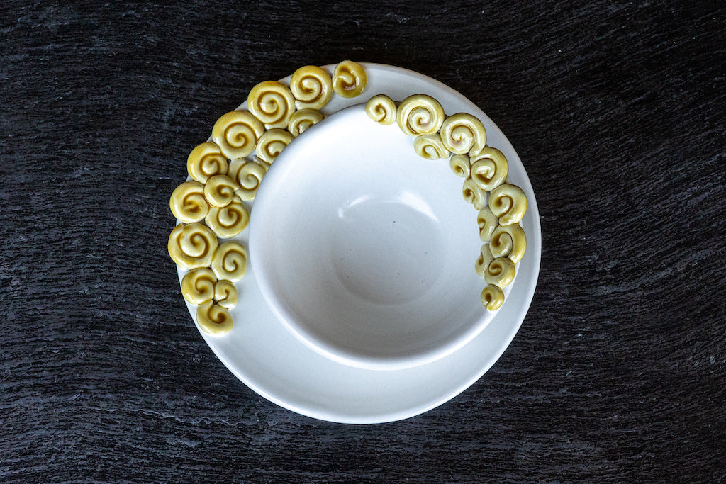 Riccioli - Elegant handmade ceramic dinner set