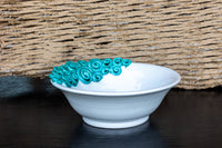 Riccioli - Elegant handmade ceramic serving bowl