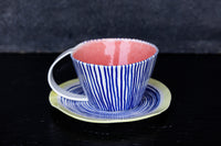 Millerighe - Tazza e piatto da tè unici
