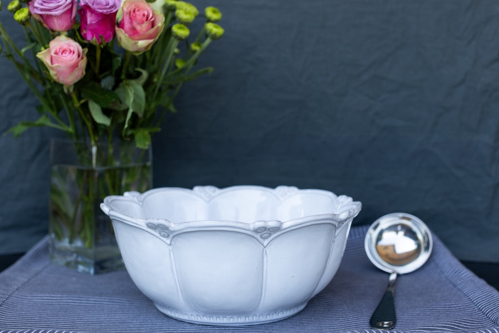 Barocco - Vintage Style Ceramic Serving Bowl
