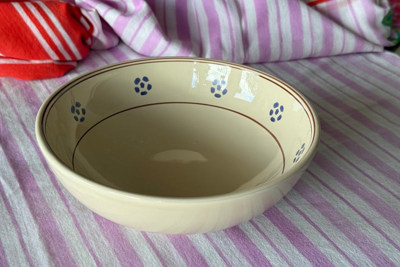 Fiore - Hand-Painted Rustic-Chic Pasta Bowl