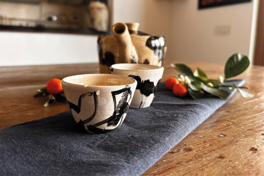 Rito — Set da tè in ceramica fatto a mano da un vero artista della ceramica