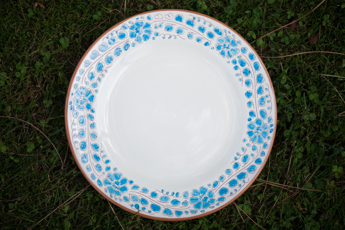 Azzurro - Servizio da tavola in ceramica fatto a mano