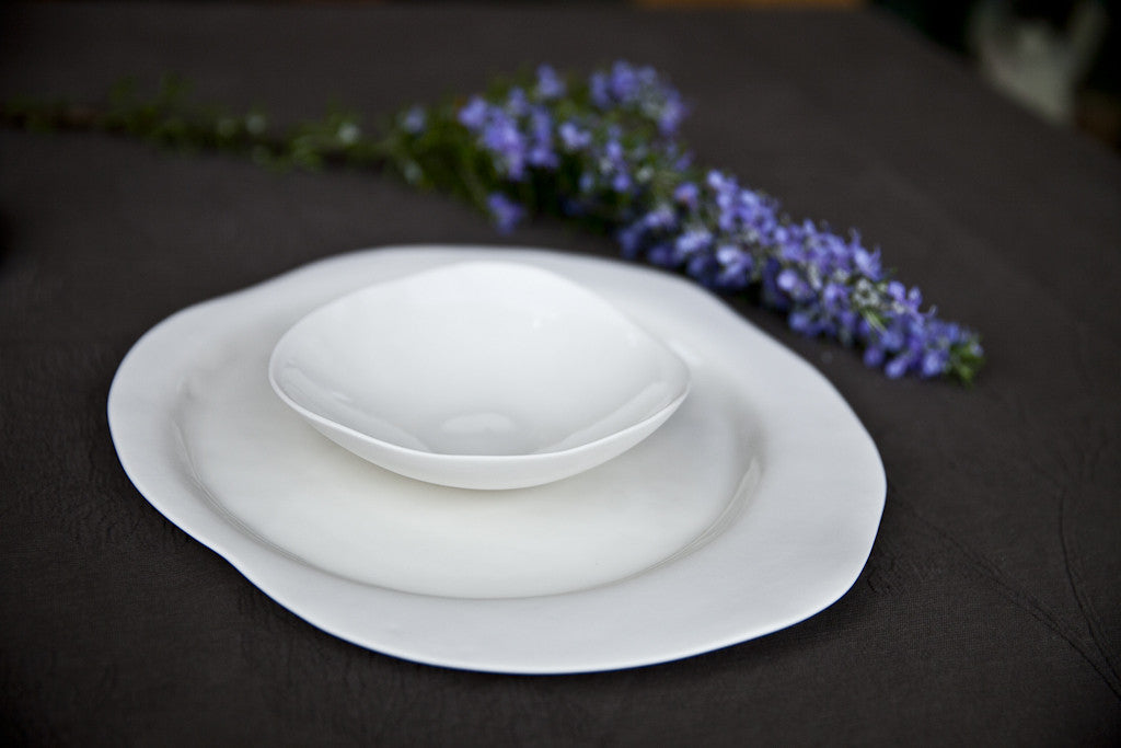 Handmade Limoges Porcelain Dinner Set, contemporary dinnerset, elegant dinner set,