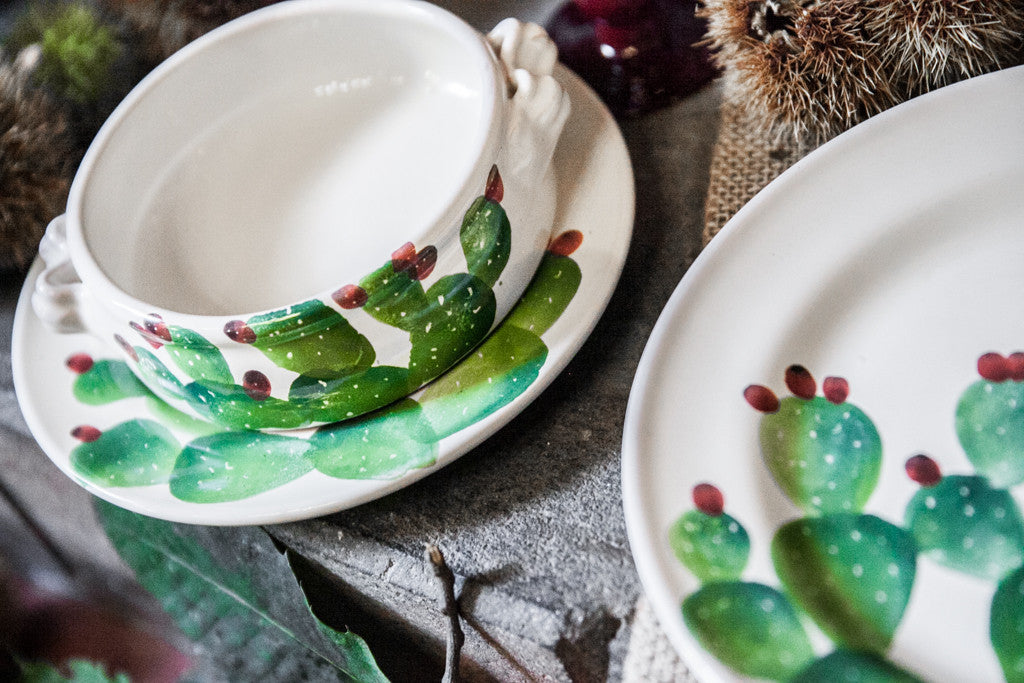 Rustic Italian-style Hand-Painted Dinner Set