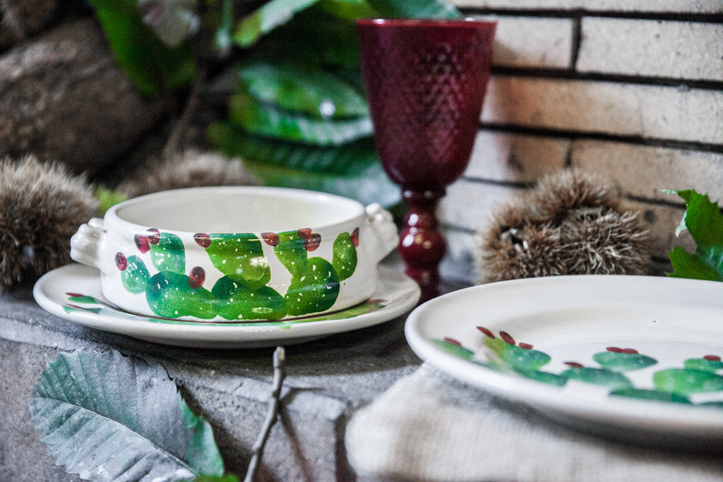 Cactus Rustic Italian-style dinner set editorial feature