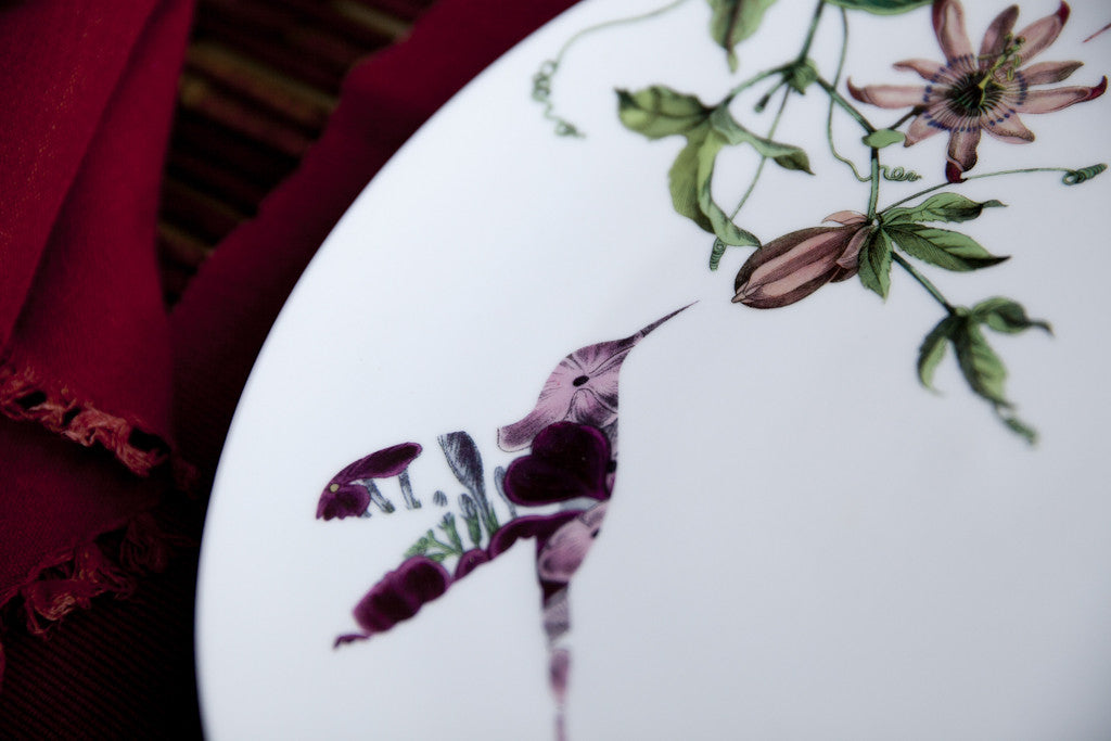 Colibrì - Bird Porcelain Dinner Set