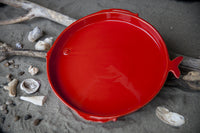 Playful Ceramic Serving Tray, Handmade ceramic tray, Handmade ceramic serving tray, White serving tray, Red serving tray, Italian serving tray, Italian style serving tray, Unique serving tray, Designer serving tray, Luxury serving tray, High end serving tray, Ceramic party serving tray, Salad serving tray,