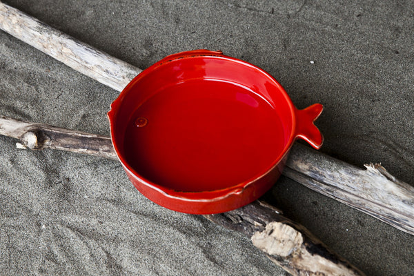 Playful Large Ceramic Soup & Pasta Bowl