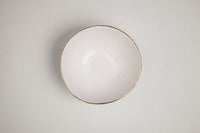 Collier - Porcelain Side Bowl with Gold Rim