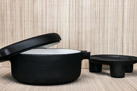 cast-iron casserole with lid