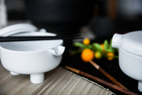 oriental ceramic mini casserole with lid