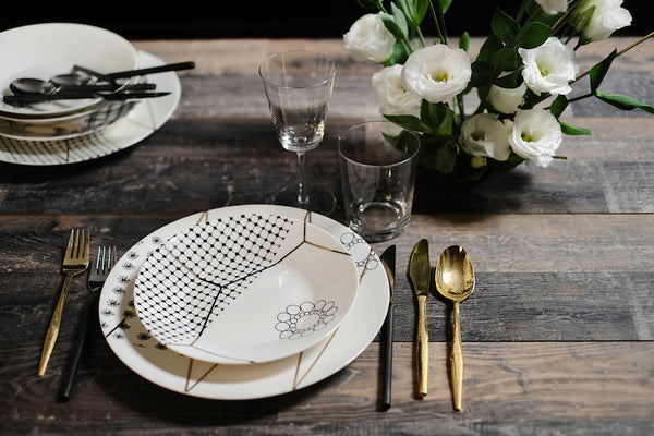 Ritmo Urbano - Trendy Porcelain Dinner Set