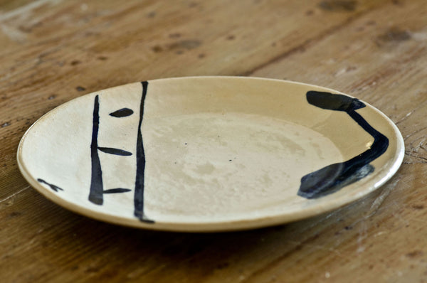 Ceramic Artistic Dinner Plate by Hans Fischer