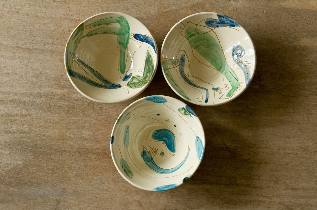 Terra - Ciotole in ceramica decorate a mano