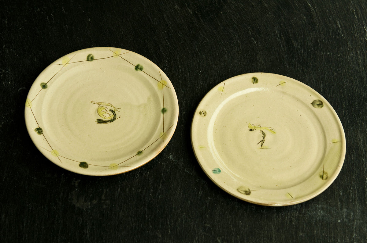 Hand-Painted Ceramic Dinner Set by Hans Fischer