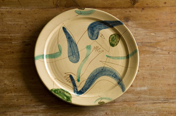 Hand-Painted Ceramic Serving Platter