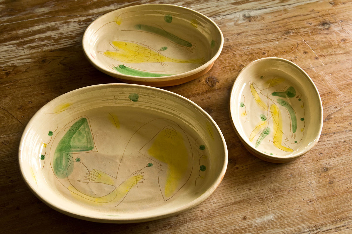 Ceramic Casseroles Set by Hans Fischer