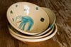 Hand-Painted Ceramic Serving Bowl by Hans Fischer