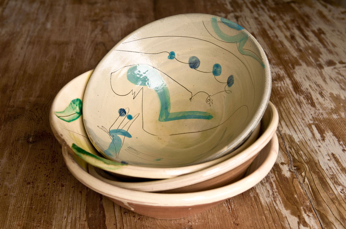 Handmade Serving Bowl by Hans Fischer